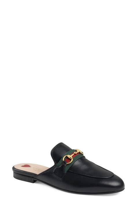 gucci horsebit webbing black red green mules|Gucci princetown mule beige.